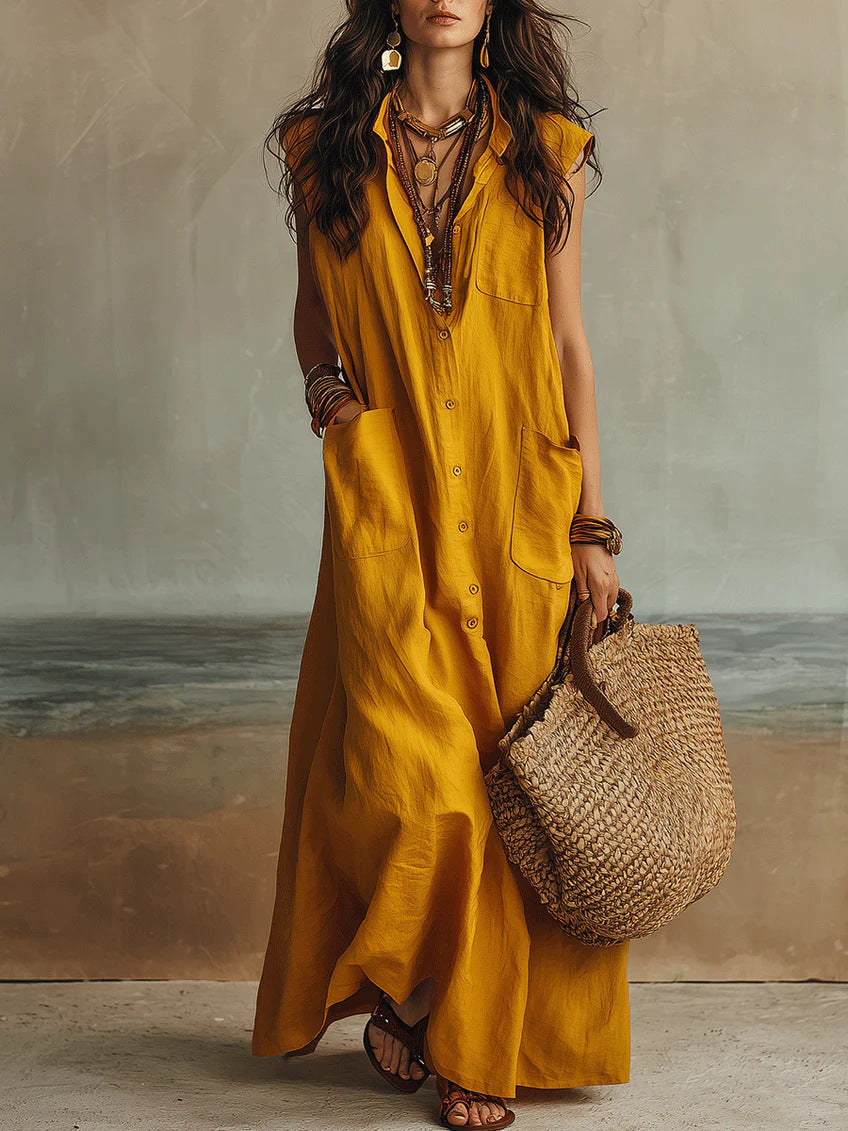 Summer Elegant Graceful Bohemian Vacation Loose Dress