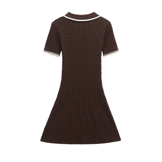 Women's Homemade Classic Knitted Mini Dress Dresses