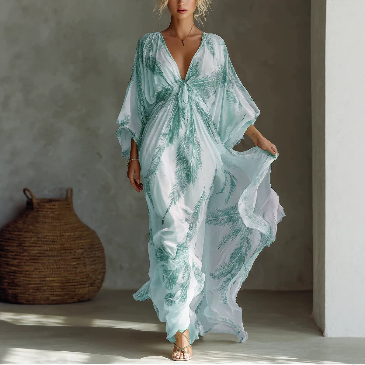 Comfortable Durable Trendy Beautiful Sleeves Long Dress