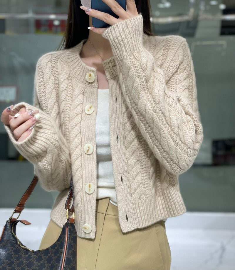 Women's Autumn Wear Korean Twisted Outer Soft Women's Sweater