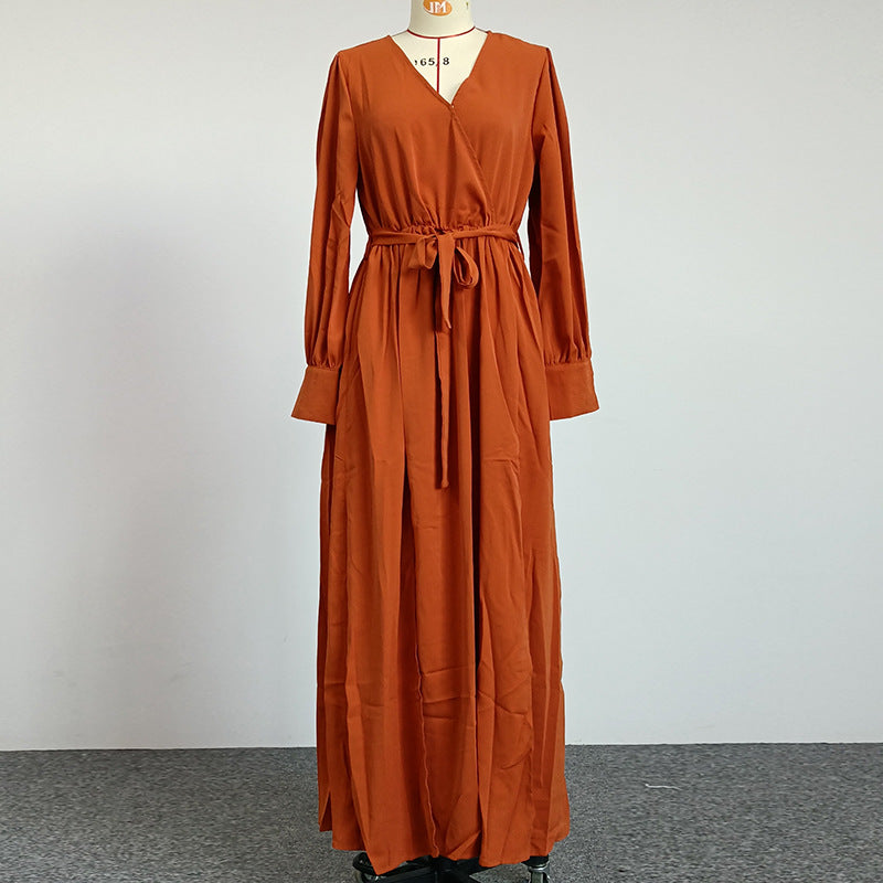 Women's Banquet Dress Swing High Waist Slit Dresses