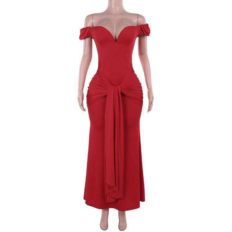Women's Autumn Dress Elegant Sexy Bottoming For Dresses