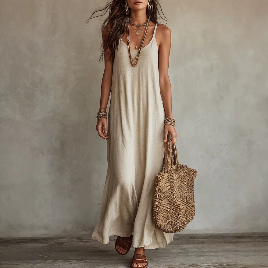 Lazy Relaxed Feeling Bohemian Seaside Vacation Dress