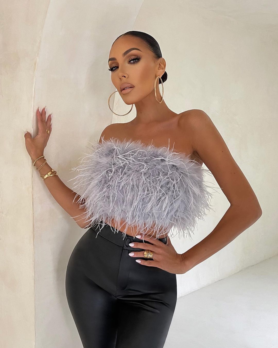 Clearance Fashion Fluffy Fur Tube Versatile Dress