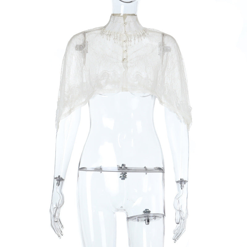 Women's Collar Cape Gothic Style Pure Sweet Tops