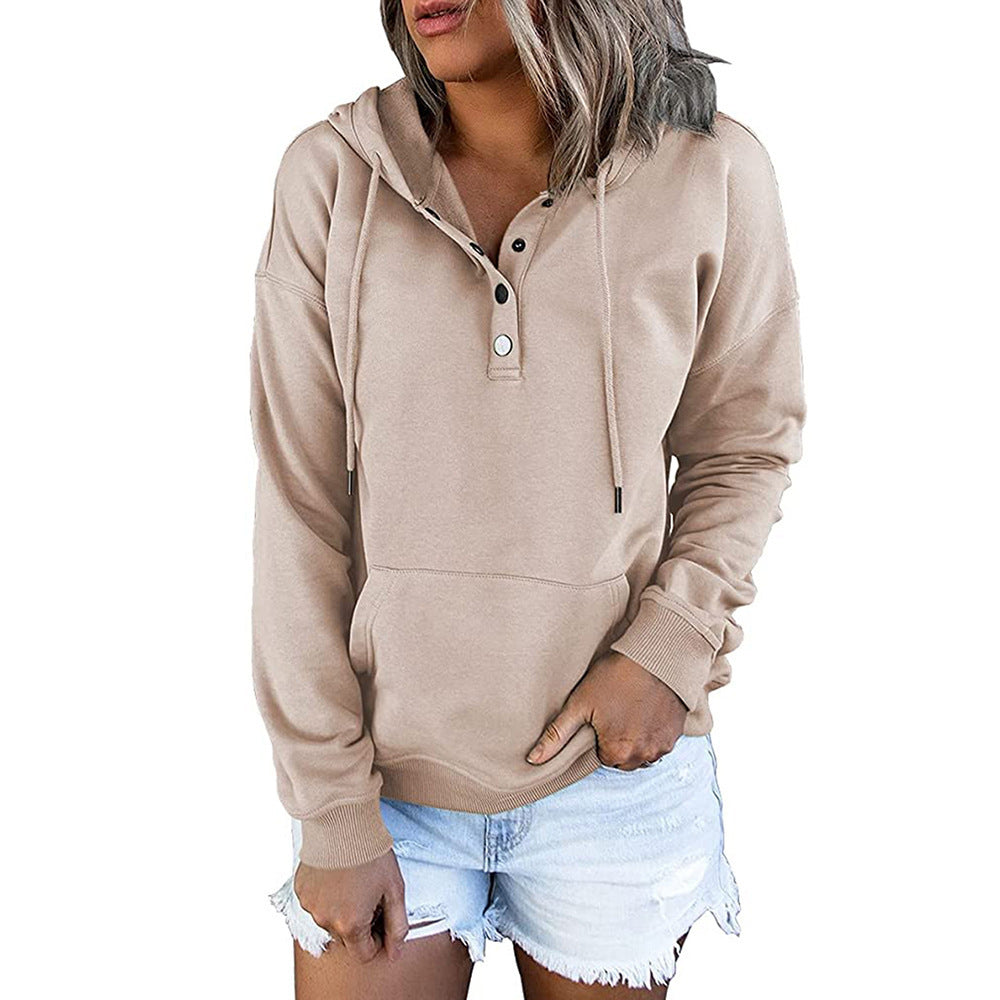 Versatile Women's Long-sleeved Loose Casual Hooded Women's Sweater, Sweater