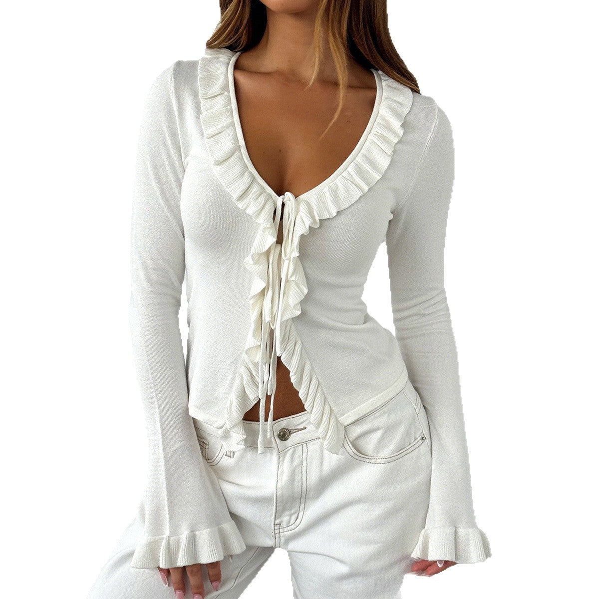 Women's Innovative Hot Long-sleeved T-shirt Woolen Blouses