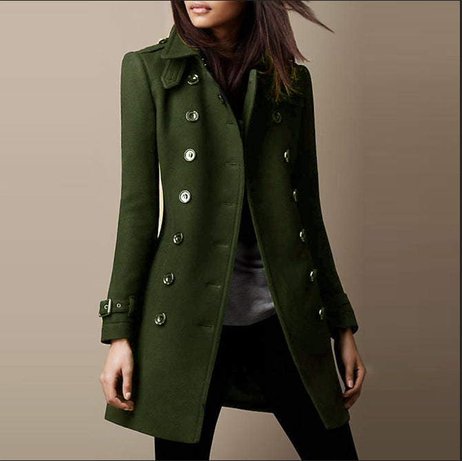 Women's Charming Attractive Hot Single Woolen Coats