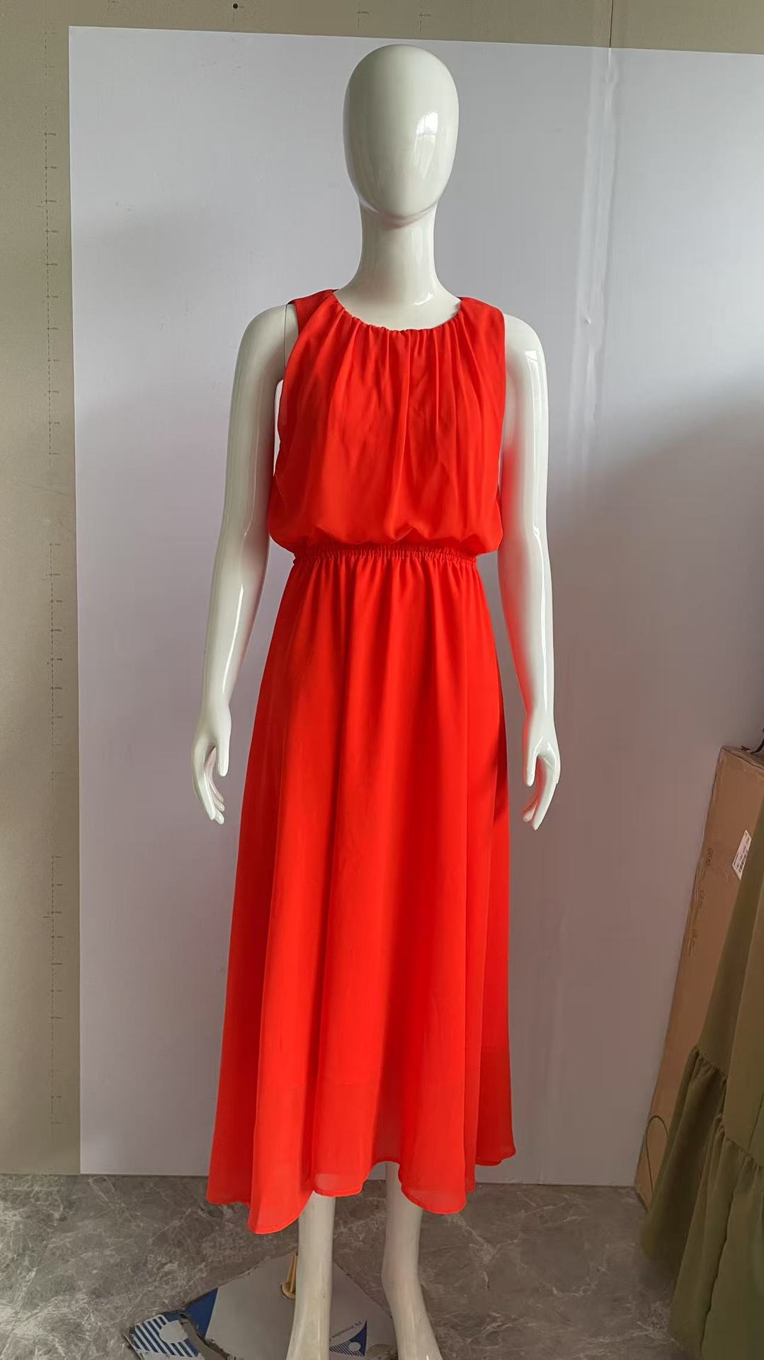 Classic Pretty Attractive Women's Sleeveless Waist Dress