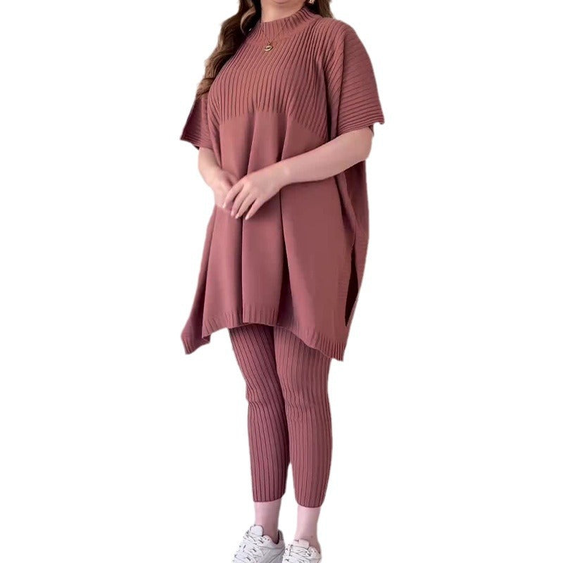 Autumn Round Neck Loose Casual Two-piece Suits