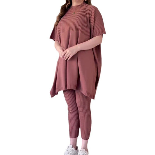 Autumn Round Neck Loose Casual Two-piece Suits
