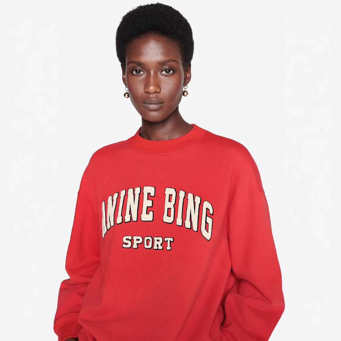 Women's North American Niche Letter Embroidery Loose Sweaters