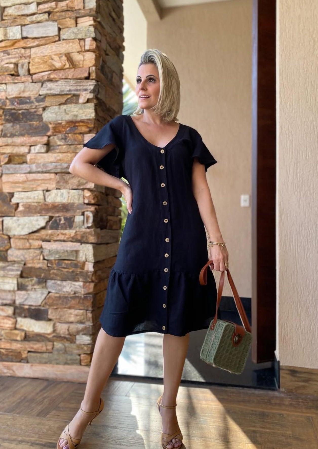 Women's Summer Solid Color Casual Holiday Dress