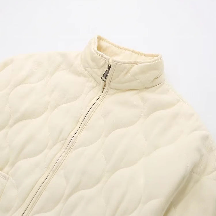 Women's Winter Wadded Loose Quilted Cotton Stand Coats