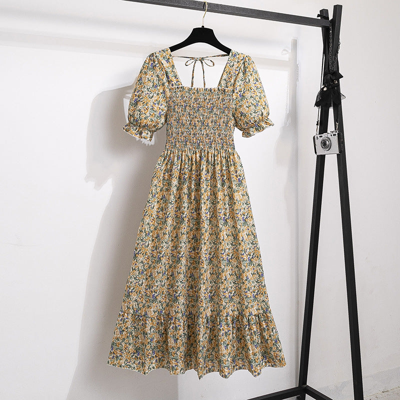 Women's Style Design Niche High-grade Floral Sleeve Dresses