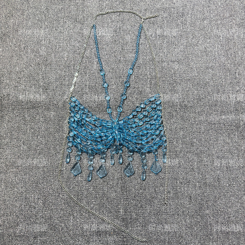 Beaded Hot Halter Outer Underwear Body Suits