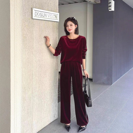 Veet Elegant Graceful Wide Leg Two-piece Vests