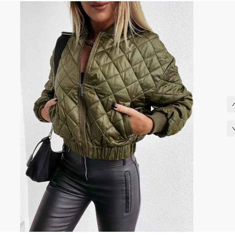 Creative Comfortable Fashion Solid Color Zipper Coats