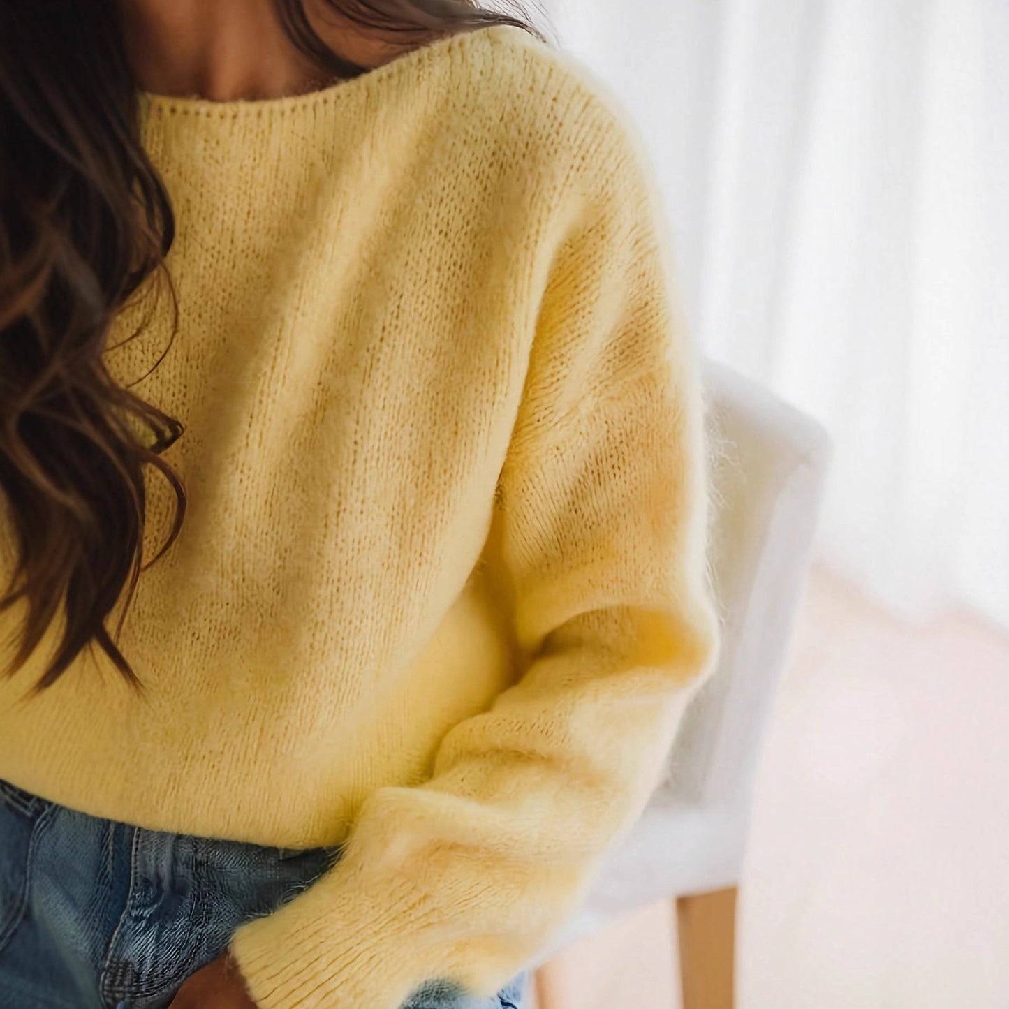 Elegant Casual Lazy Knitted Pullover Loose Sweaters