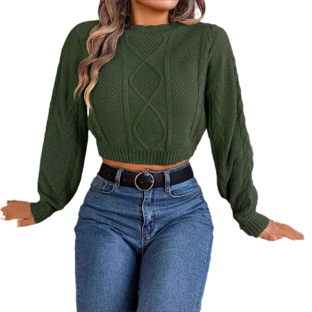 Women's Casual Solid Color Twist Long Sleeve Clothing