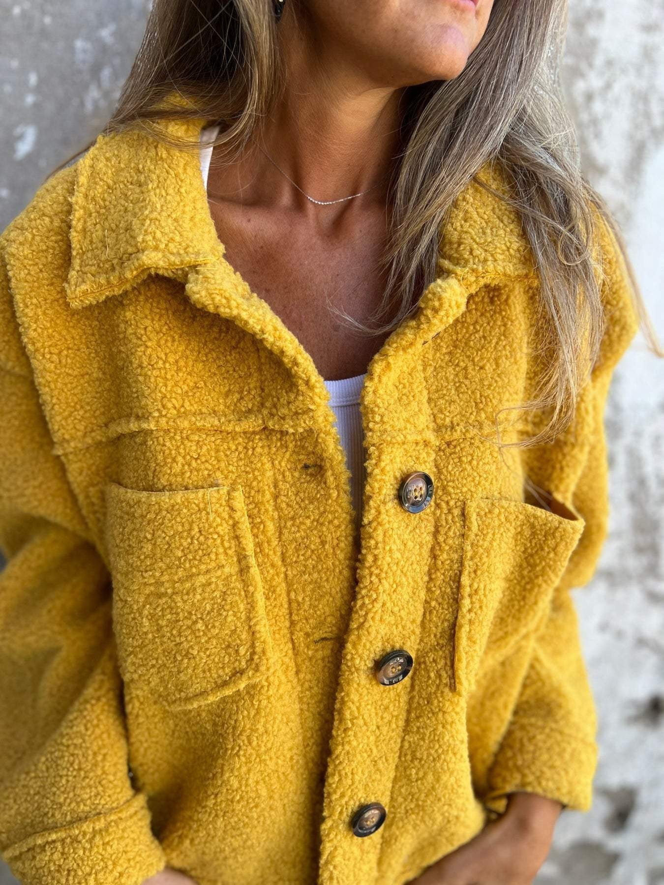 Women's Trendy Long Sleeve Shirt Printed Coats