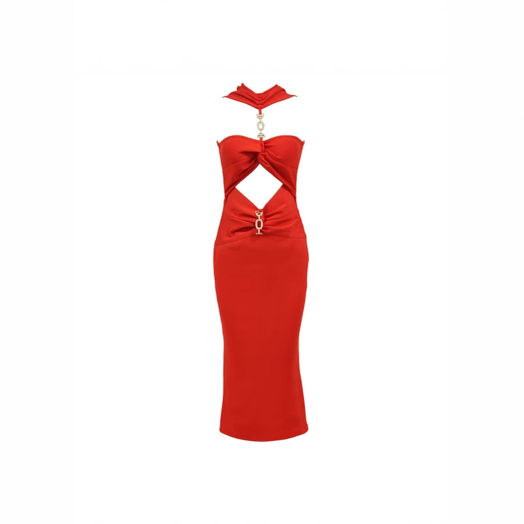 Women's Summer Fashion Sexy Cutout Backless Dress Dresses