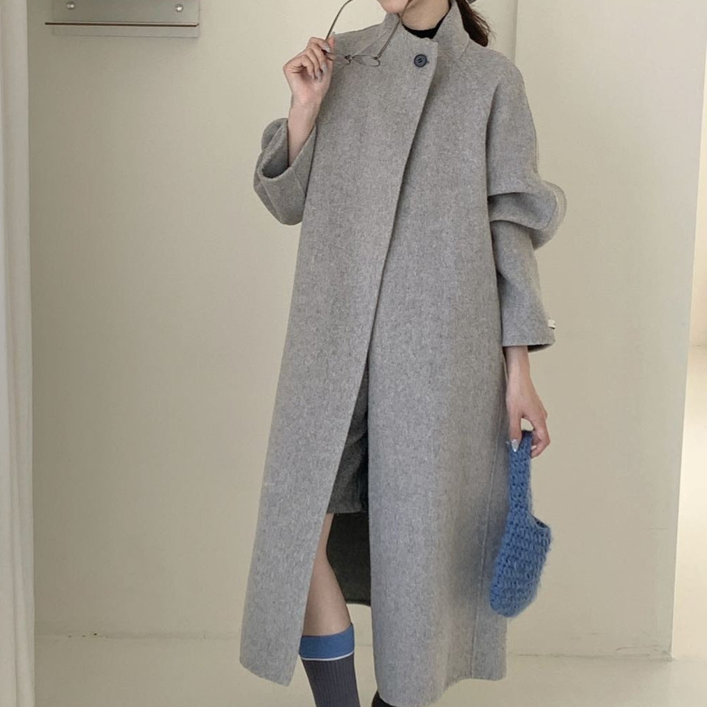 Women's Collar Design Sense Idle Double-sided Woolen Temperament Coats