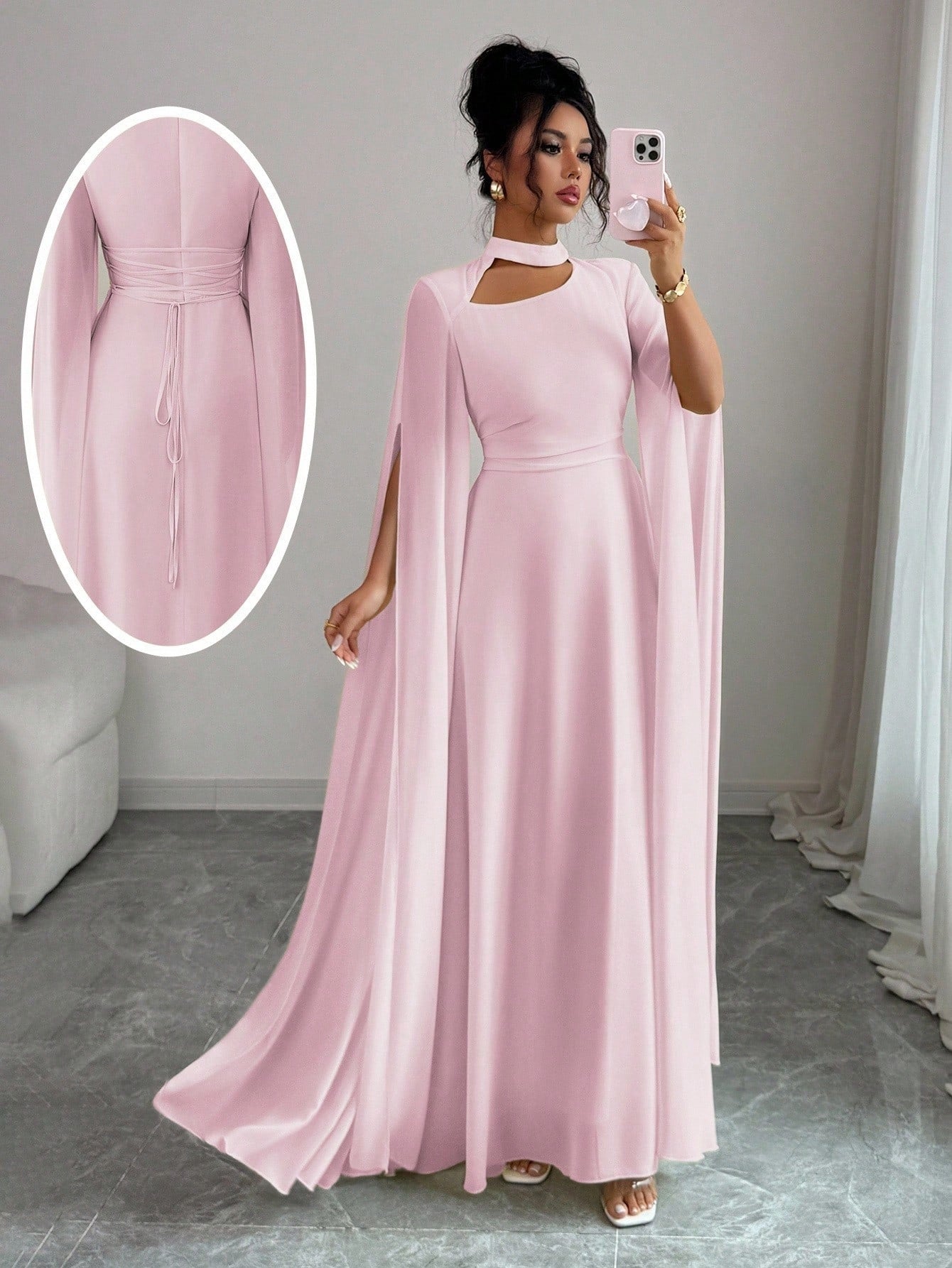 Women's Solid Color Dress Puff Sleeve Luxury Dresses