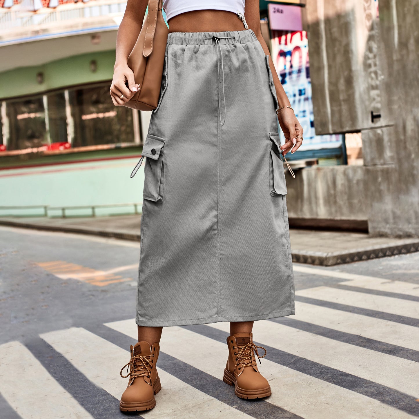 Women's Graceful Beautiful Classy Drawstring Denim Skirts