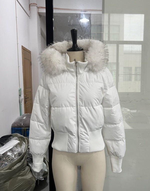 Women's Winter Comfortable Warm Commuter Hood Zipped Coats