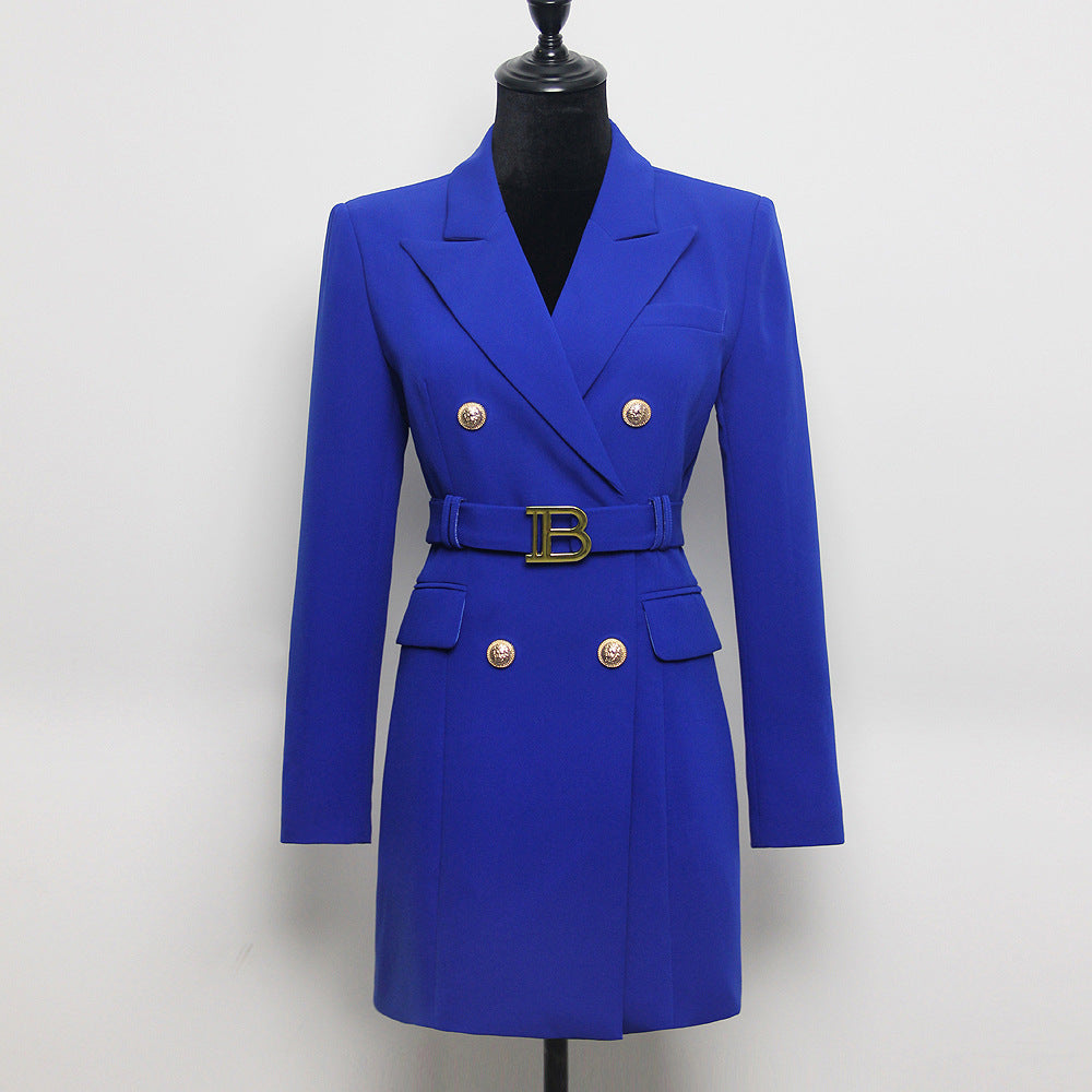 Quality Double Breasted Casual Solid Color Blazers