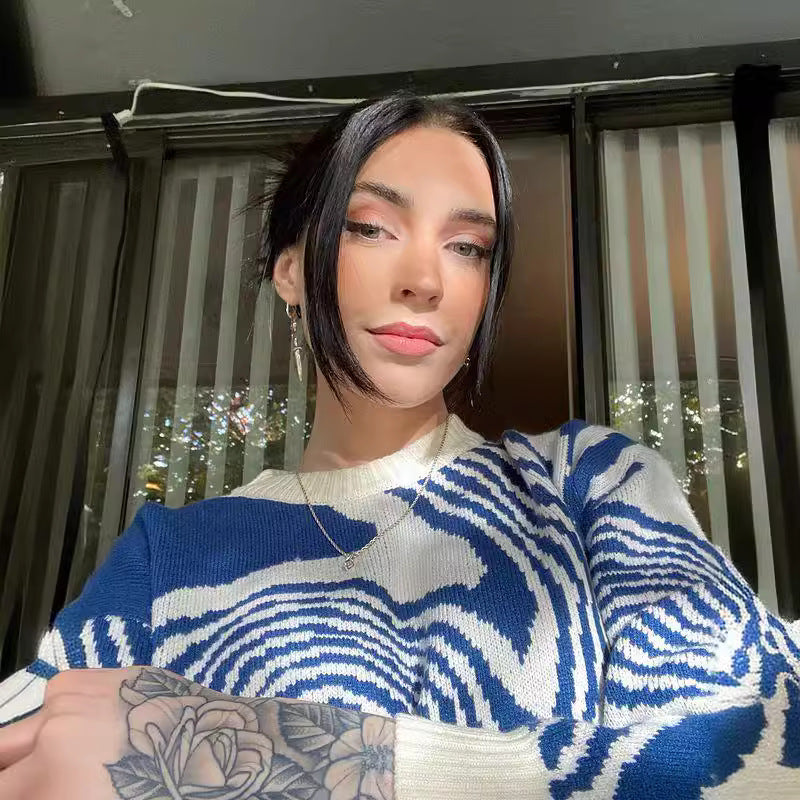 Women's British Style Fashion Urban Loose Long Sweaters