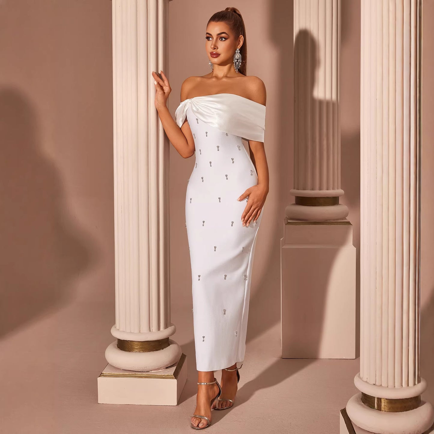 Fashionable Elegant Light Luxury Rhinestone Graceful Dress