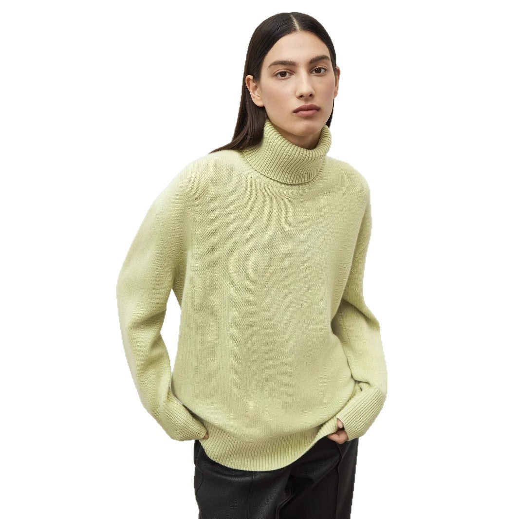 Women's Knitted Russian Turtleneck Loose Bottoming Sweaters