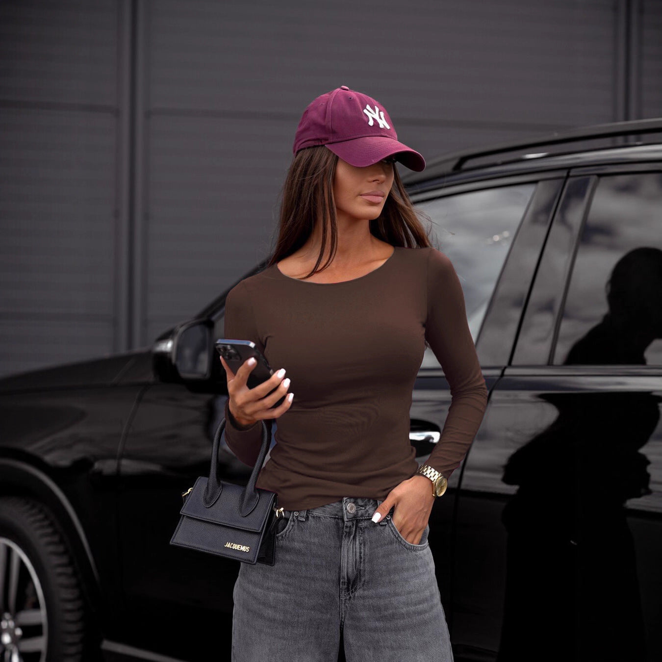 Women's Round Neck Fitted Casual Comfortable Basic Style Women's Sweater