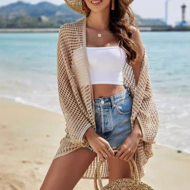 Women's Outer Wear Hollow Summer Beach Seaside Knitwear