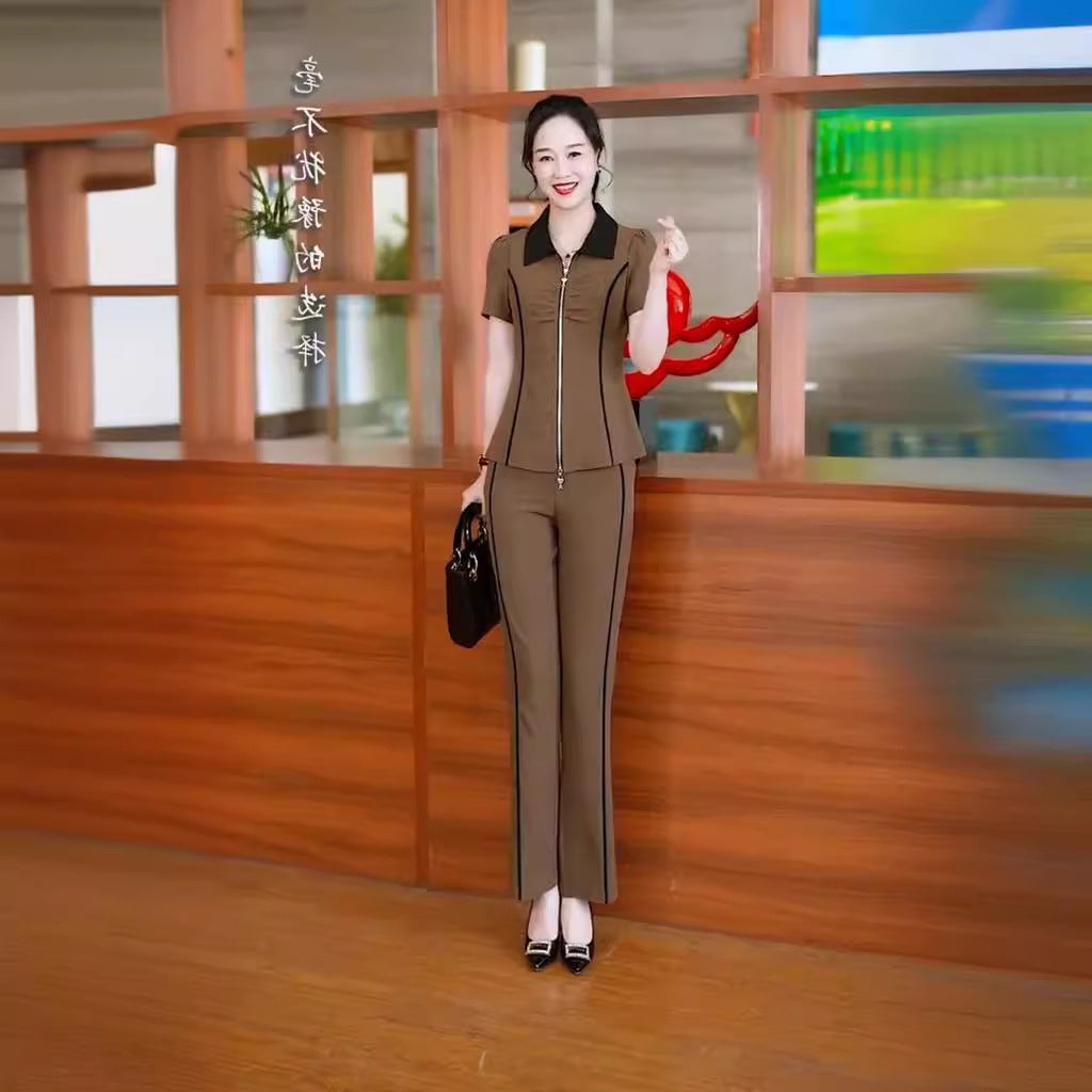 Slimming Fashionable Comfortable Light Luxury Two-piece Fashion Casual Suit