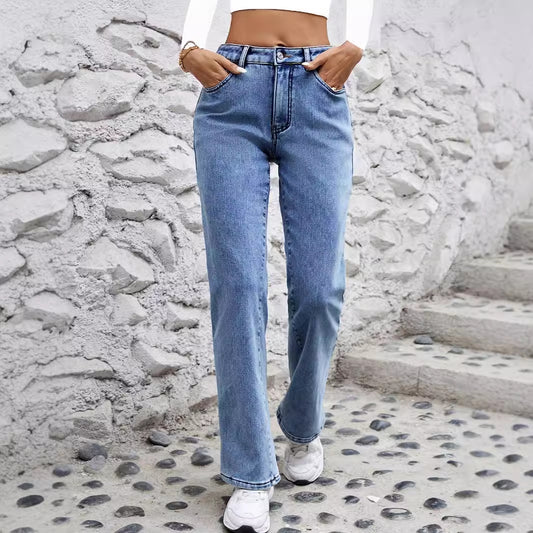 Women's Stretch Fleece Slimming Denim Fashion Jeans