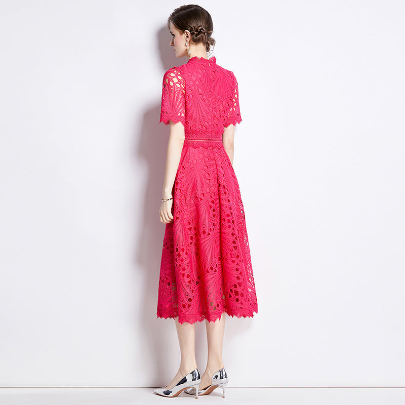 Women's Dress For Summer Crochet Embroidery Design Sense Niche Chic Dresses