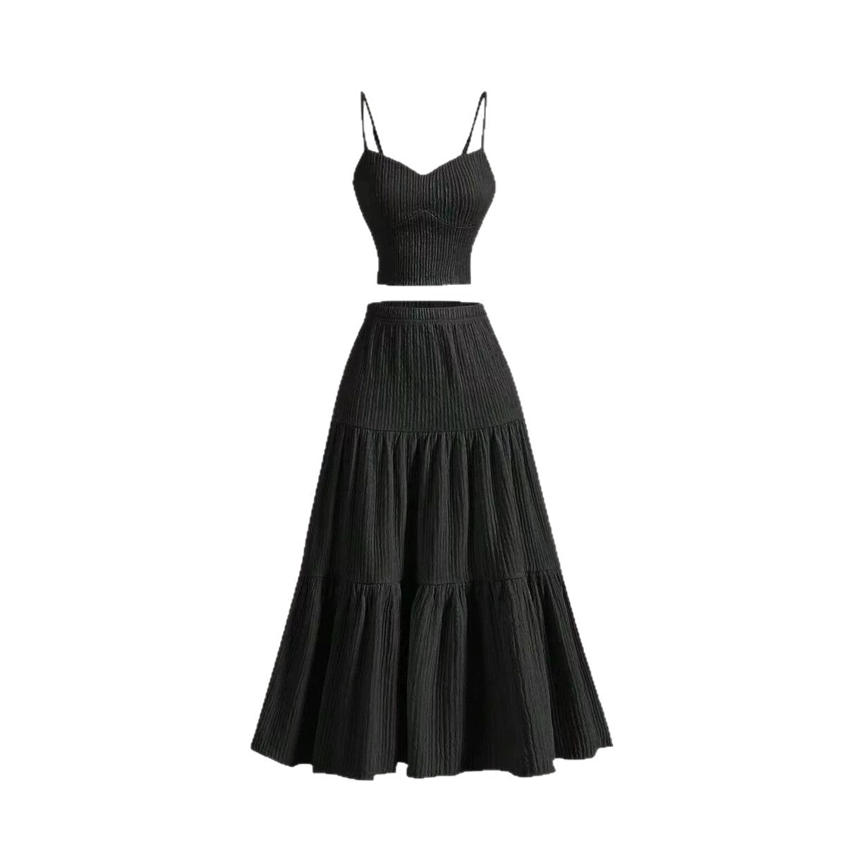 Women's Summer Temperament Slimming High Light Luxury Fashion Casual Suit