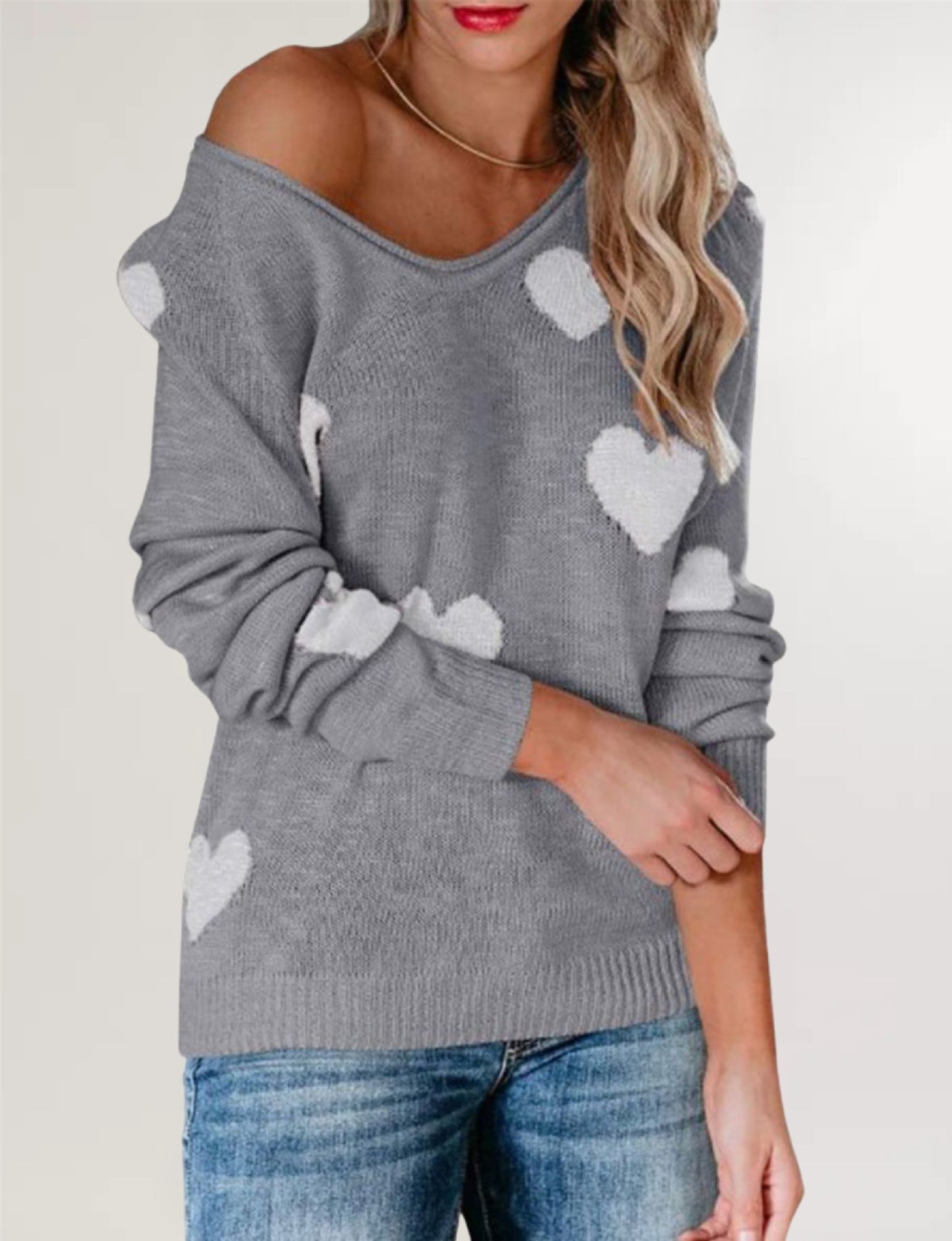 Women's Loose Love Valentine's Day Pullover Sweaters