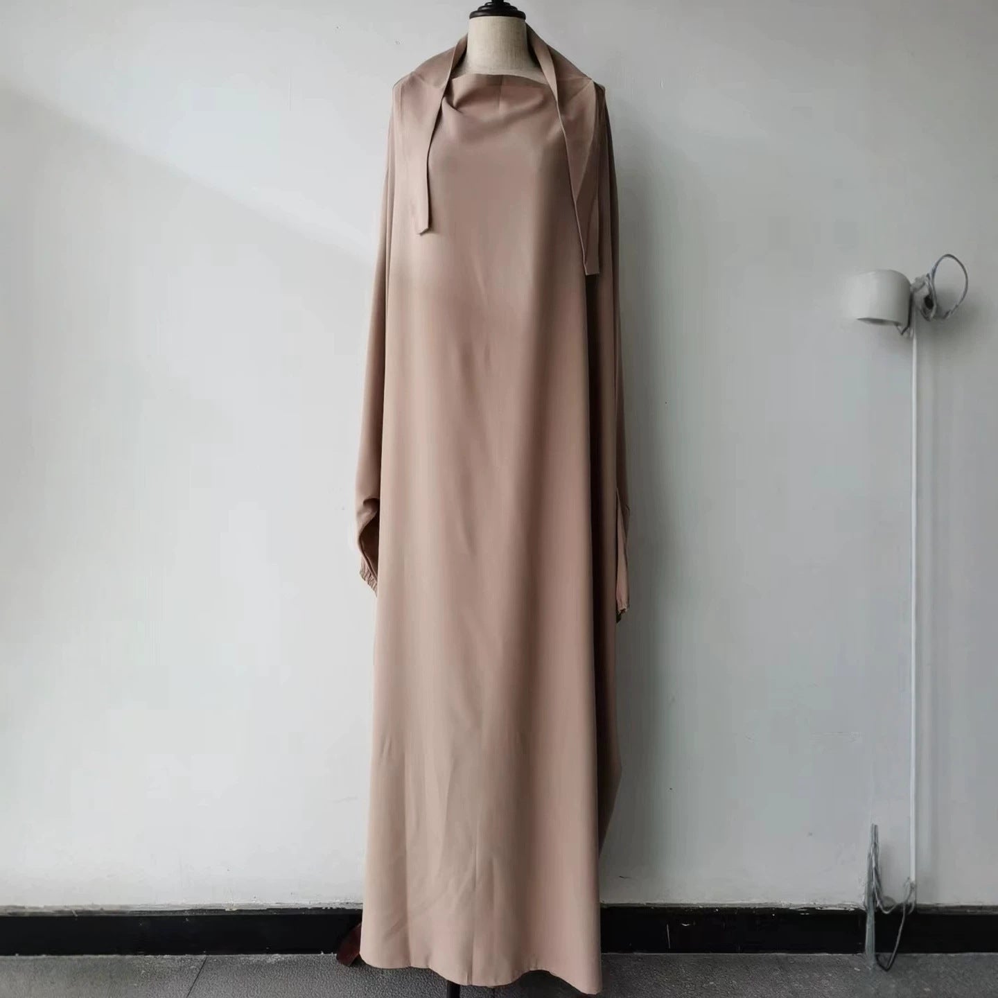 Casual Batwing Sleeve Hooded Loose Fashion Dress