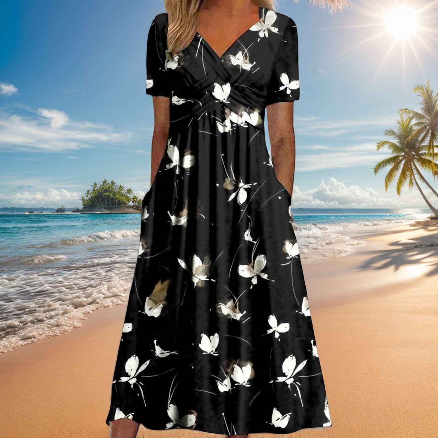 Women's Versatile Summer Sleeve Dress Special Dresses