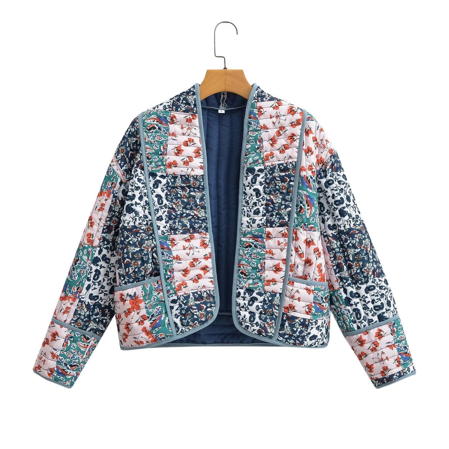 Women's Slouchy Street Fashion Pattern Print Coats