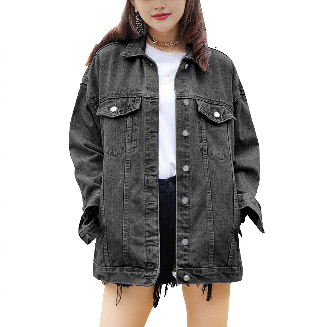 Women's Versatile Durable Unique Denim Long-sleeved Jackets