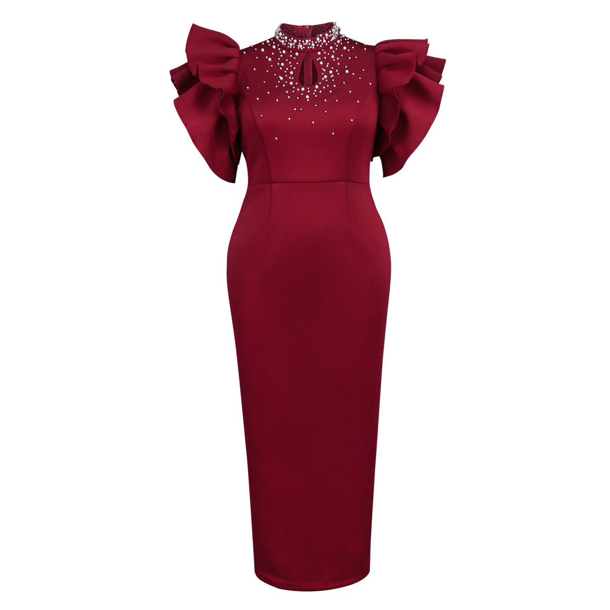 Sexy Cutout Half Turtleneck Dress Party Skirts