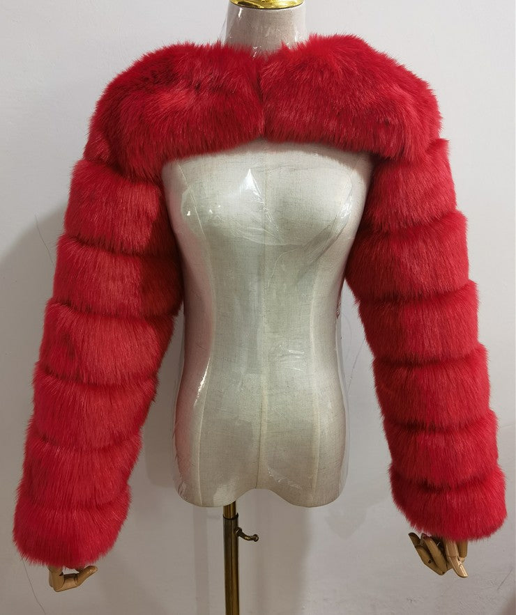Women's Fur Shawl Super Fashion Wear Sexy Coats