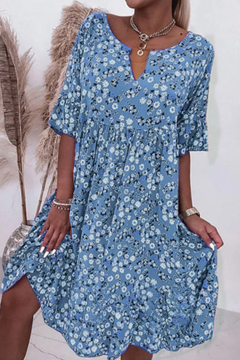 Charming Summer Fashion Flower Printed Dress Dresses
