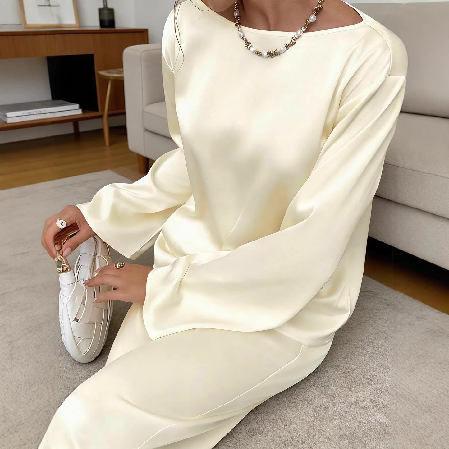 Women's Two-piece Autumn Straight Graceful Loose Fashion Casual Suit