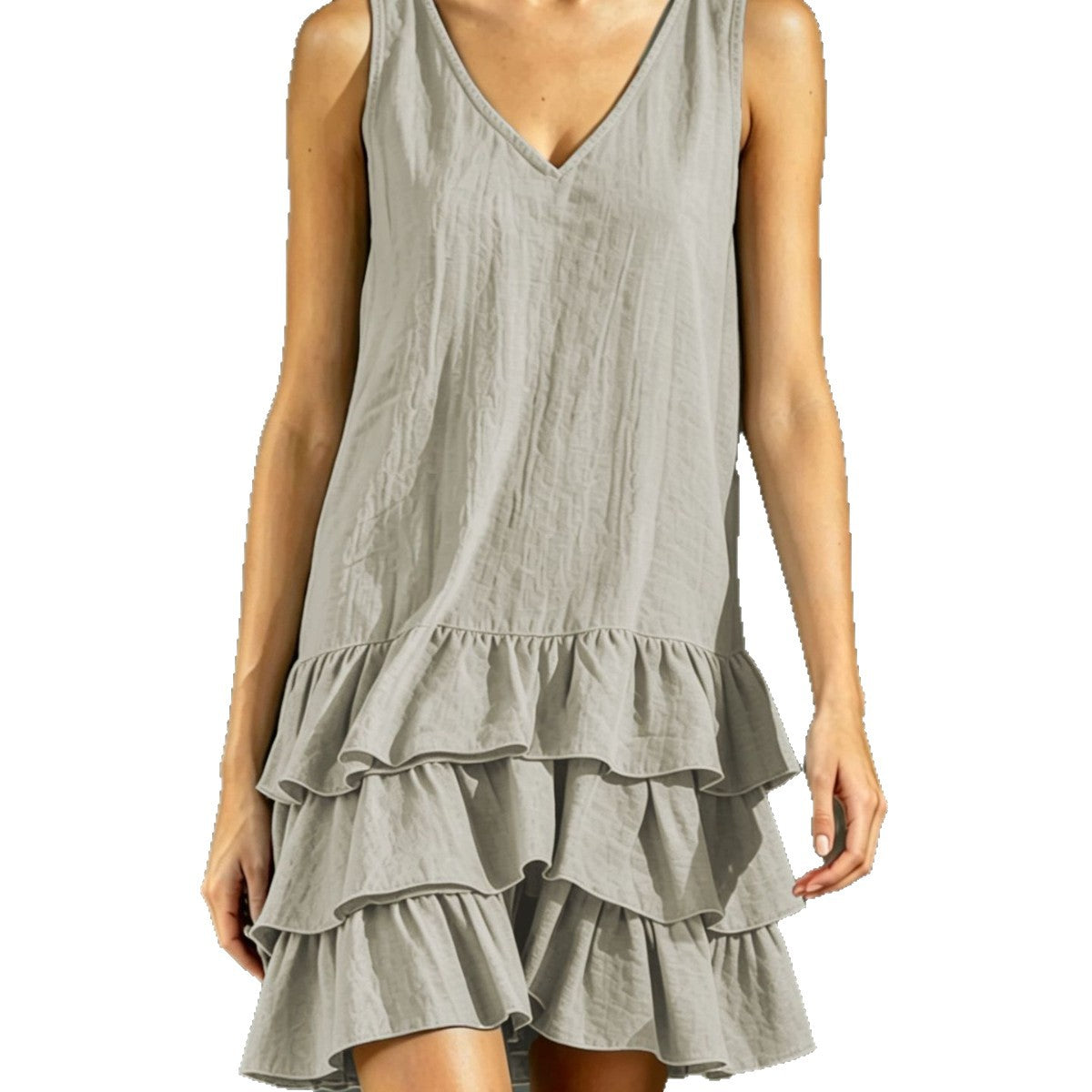 New Women's Summer Fashion Stitching Sleeveless Vests